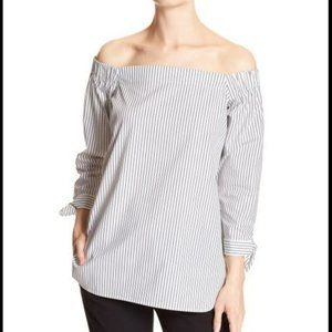 Banana Republic Off Shoulder Stripped Top